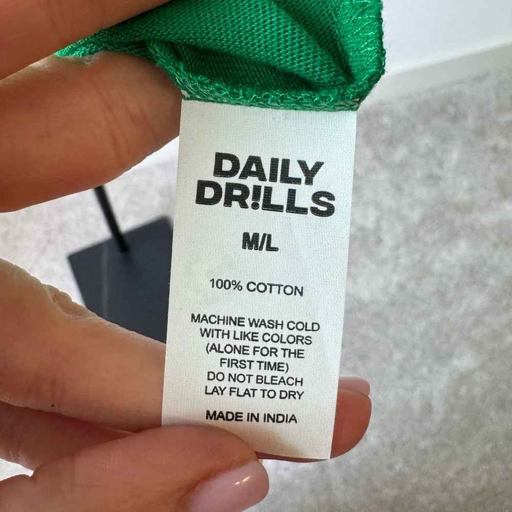 Daily Drills Green Everyday Tee - Picture 7 of 8